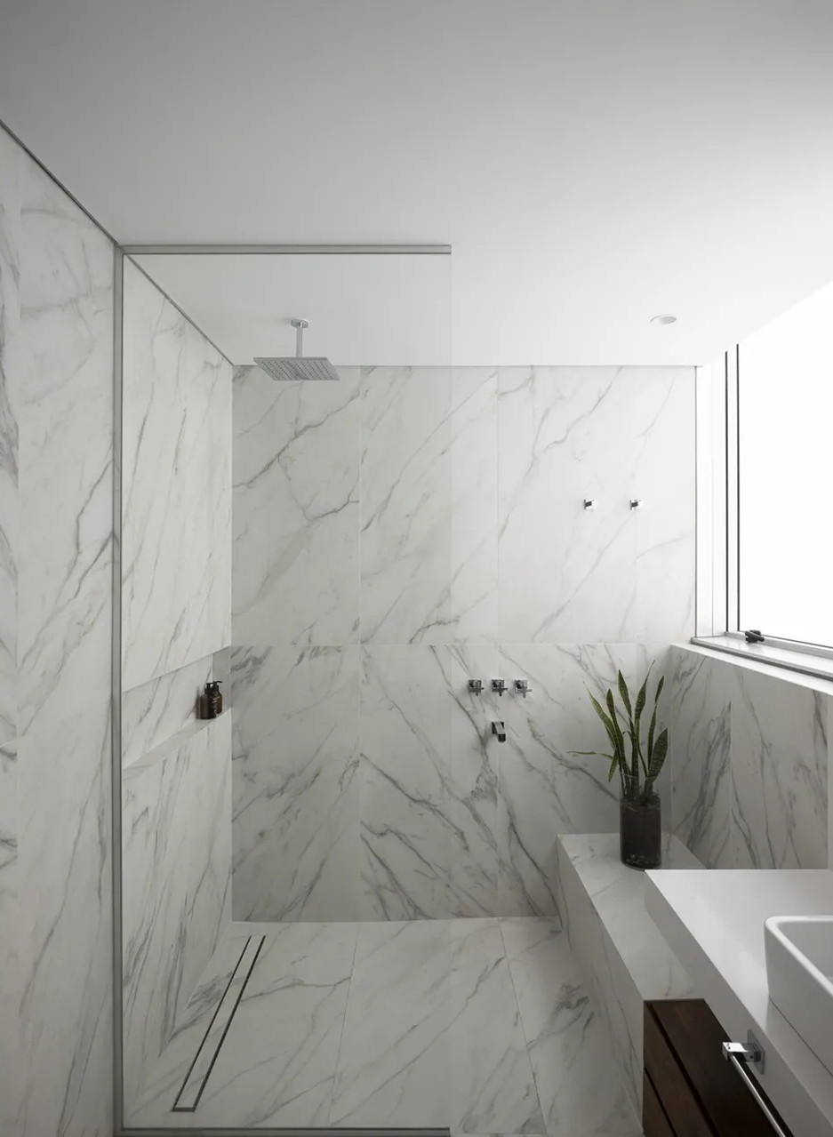 douche italienne marbre