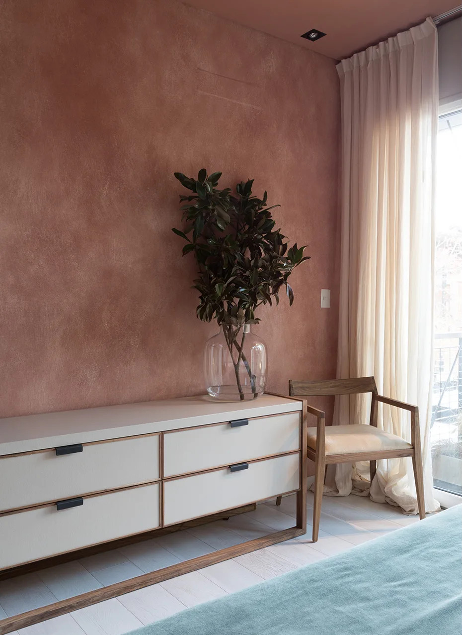 décoration contemporaine terracotta