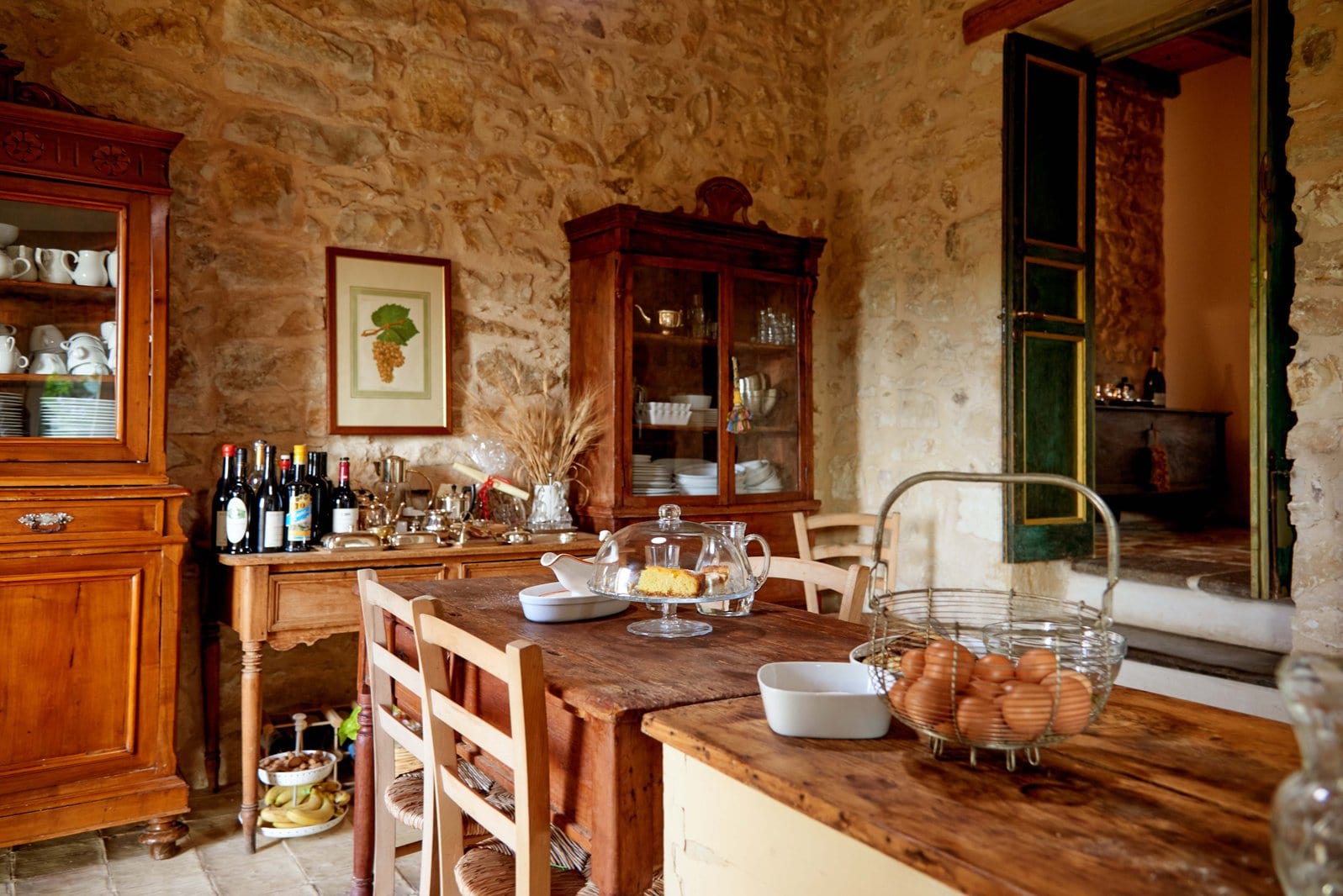 cuisine rustique maison en pierres Baglio Occhipinti cuisine rustique maison en pierres Baglio Occhipinti