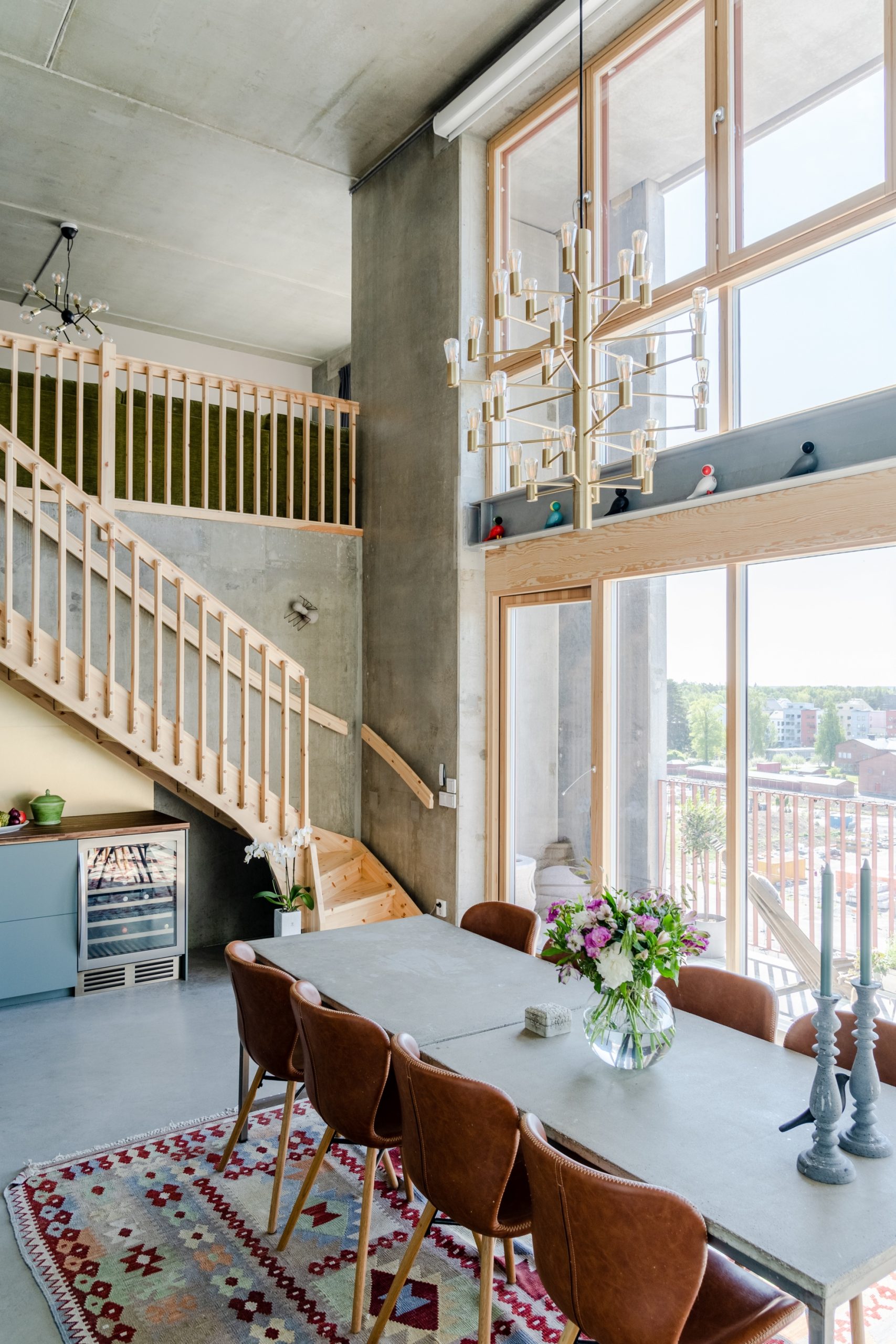 salon appartement en duplex
