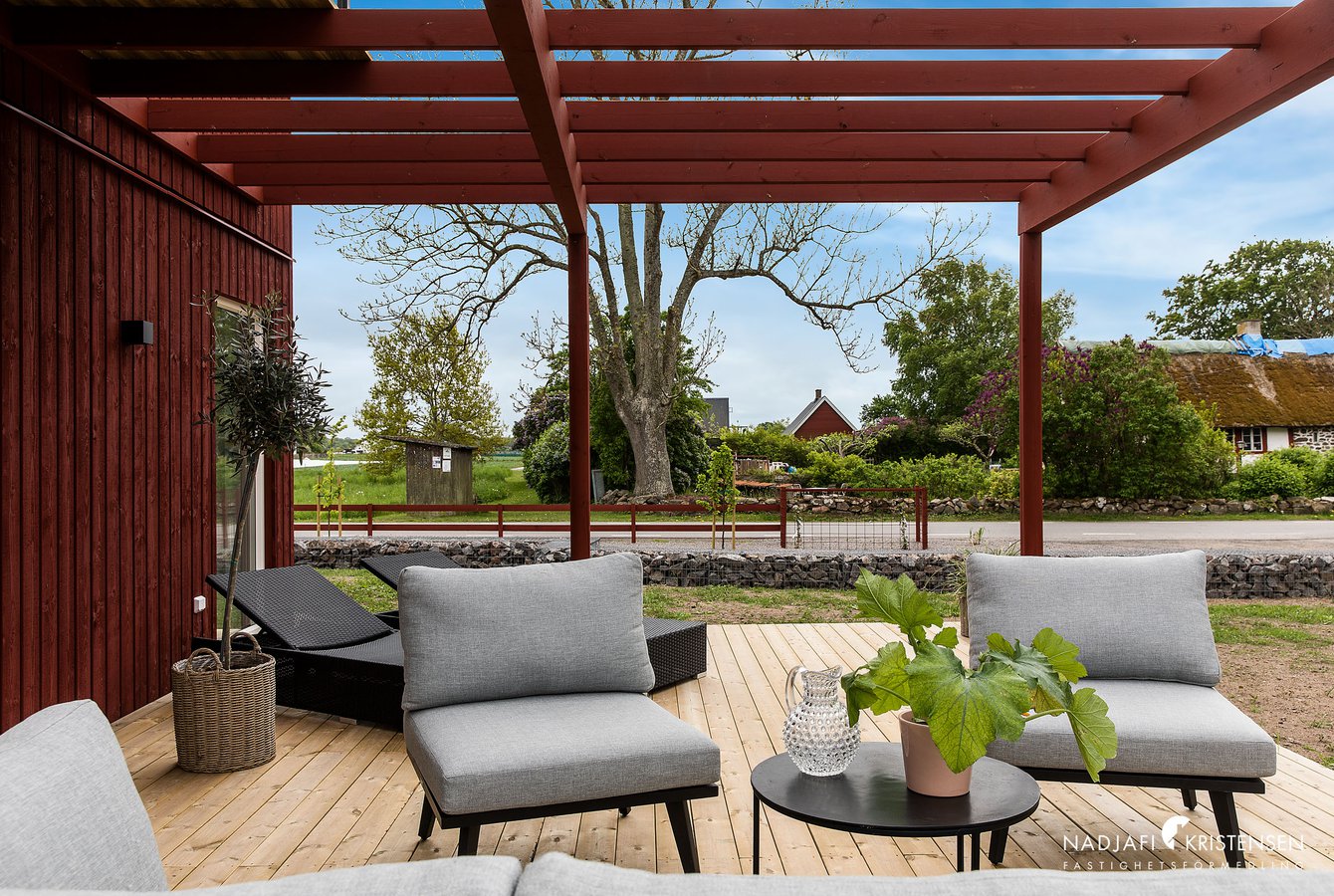 terrasse avec pergola bois