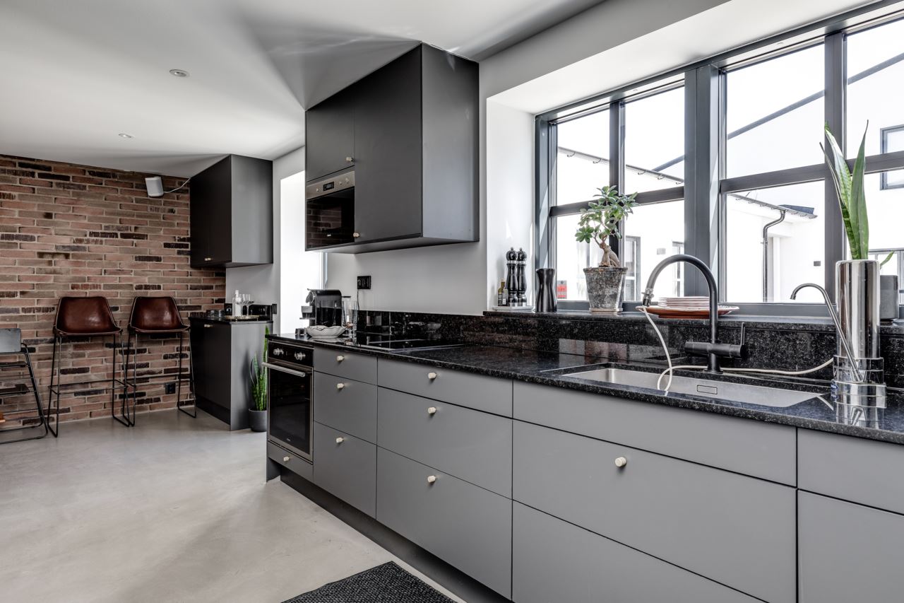 cuisine design grise loft