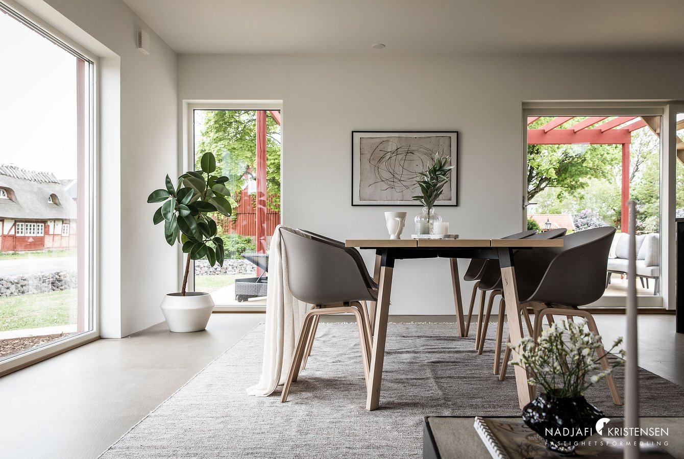 salle à manger décoration contemporaine scandinave