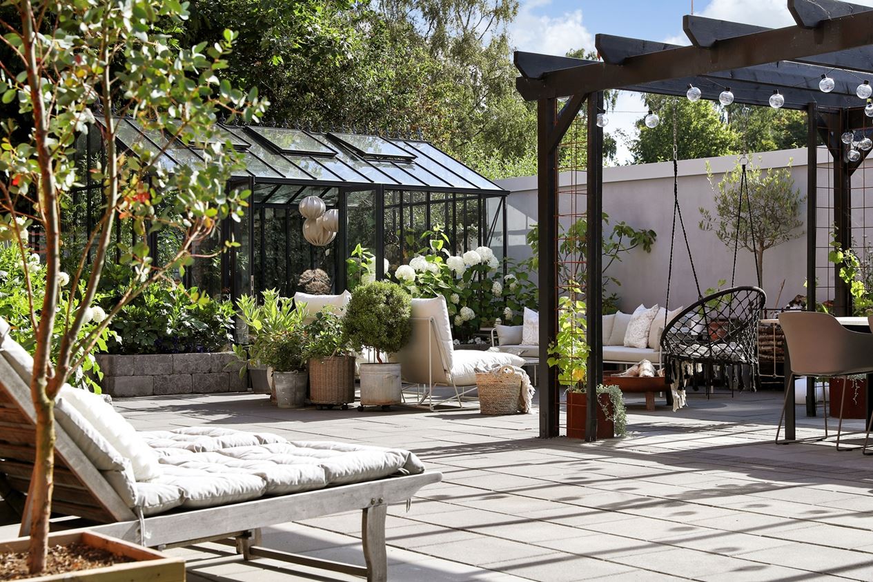 jardin avec terrasse pergola et serre jardin avec terrasse pergola et serre