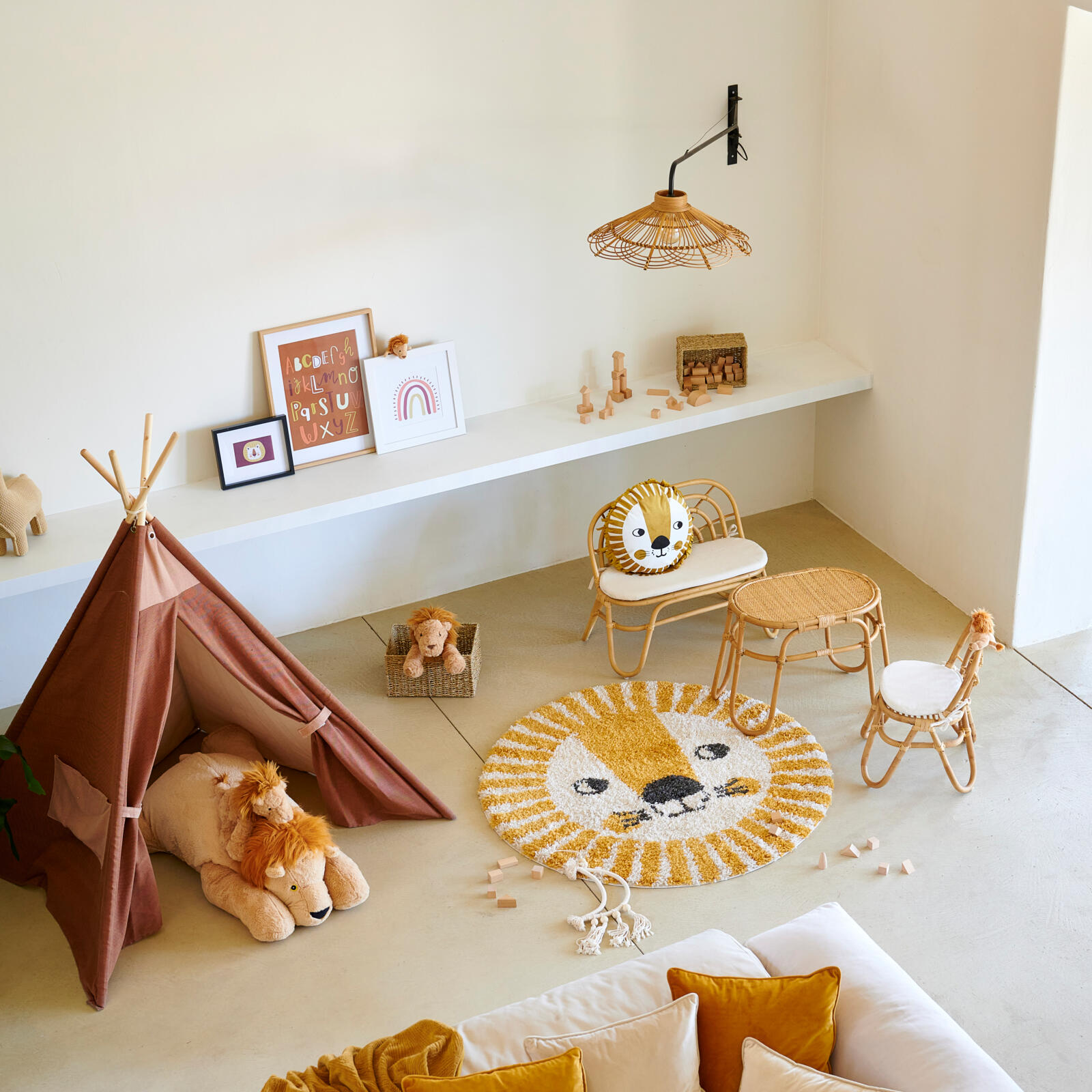 chambre enfant avec tipi