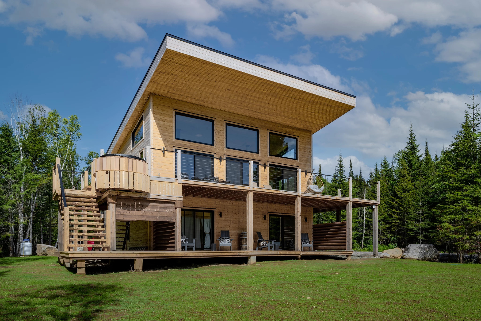 maison en bois chalet le Tipee Canada