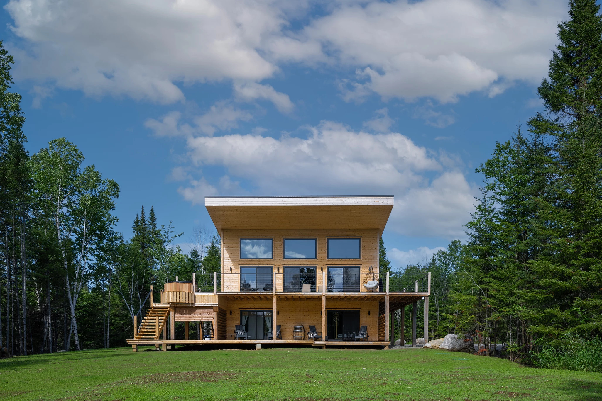 maison en bois chalet le Tipee Canada