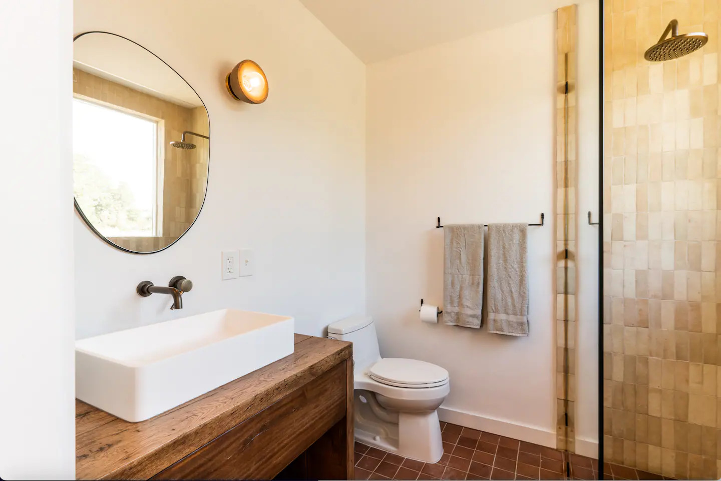 salle de bain décoration rustique chic