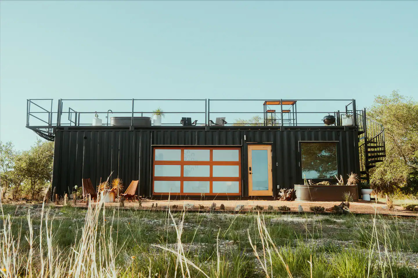 maison container 30m2 avec terrasse sur le toit