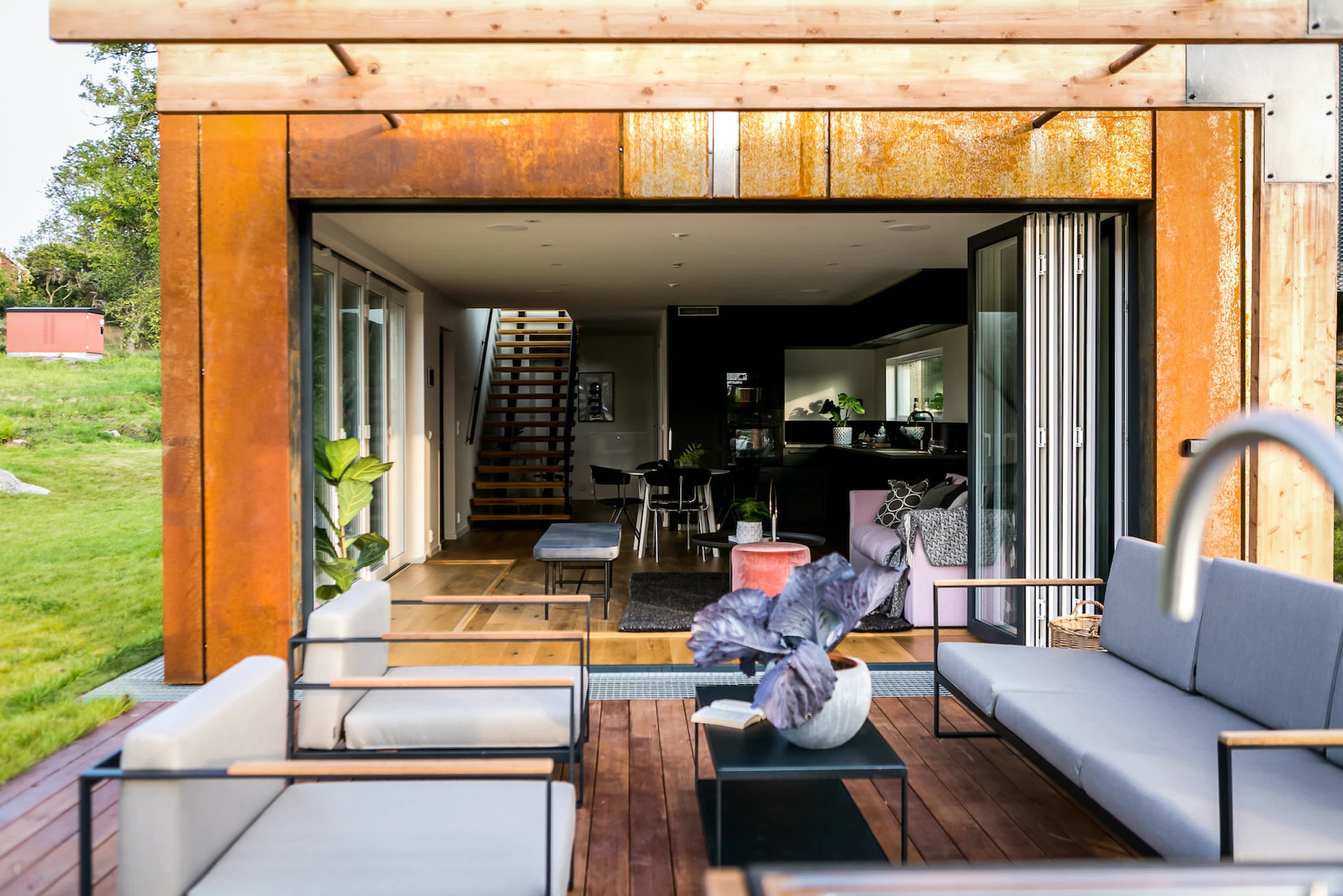terrasse maison container