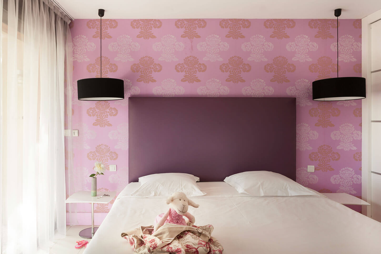 chambre rose