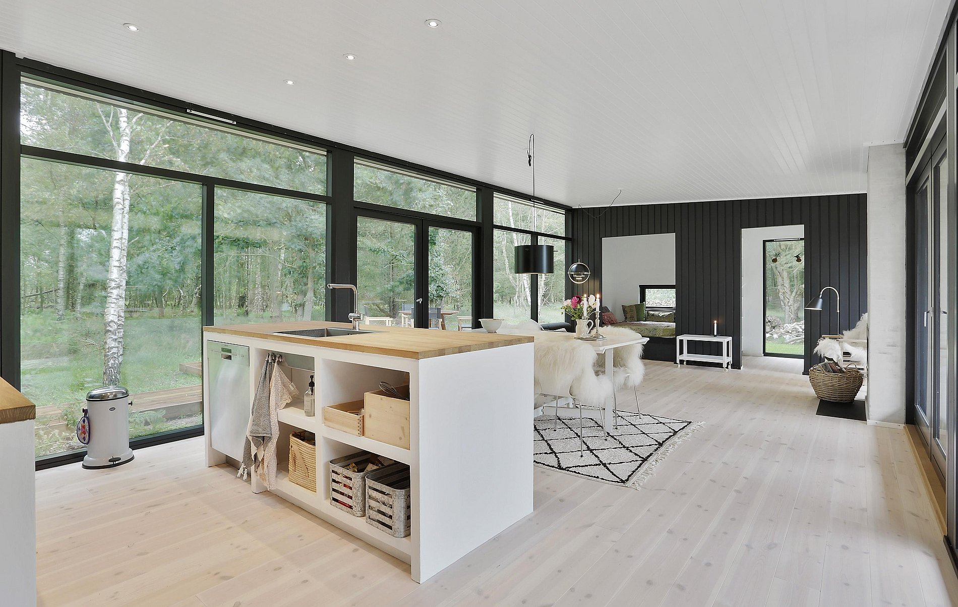 salon et cuisine maison en bois salon et cuisine maison en bois