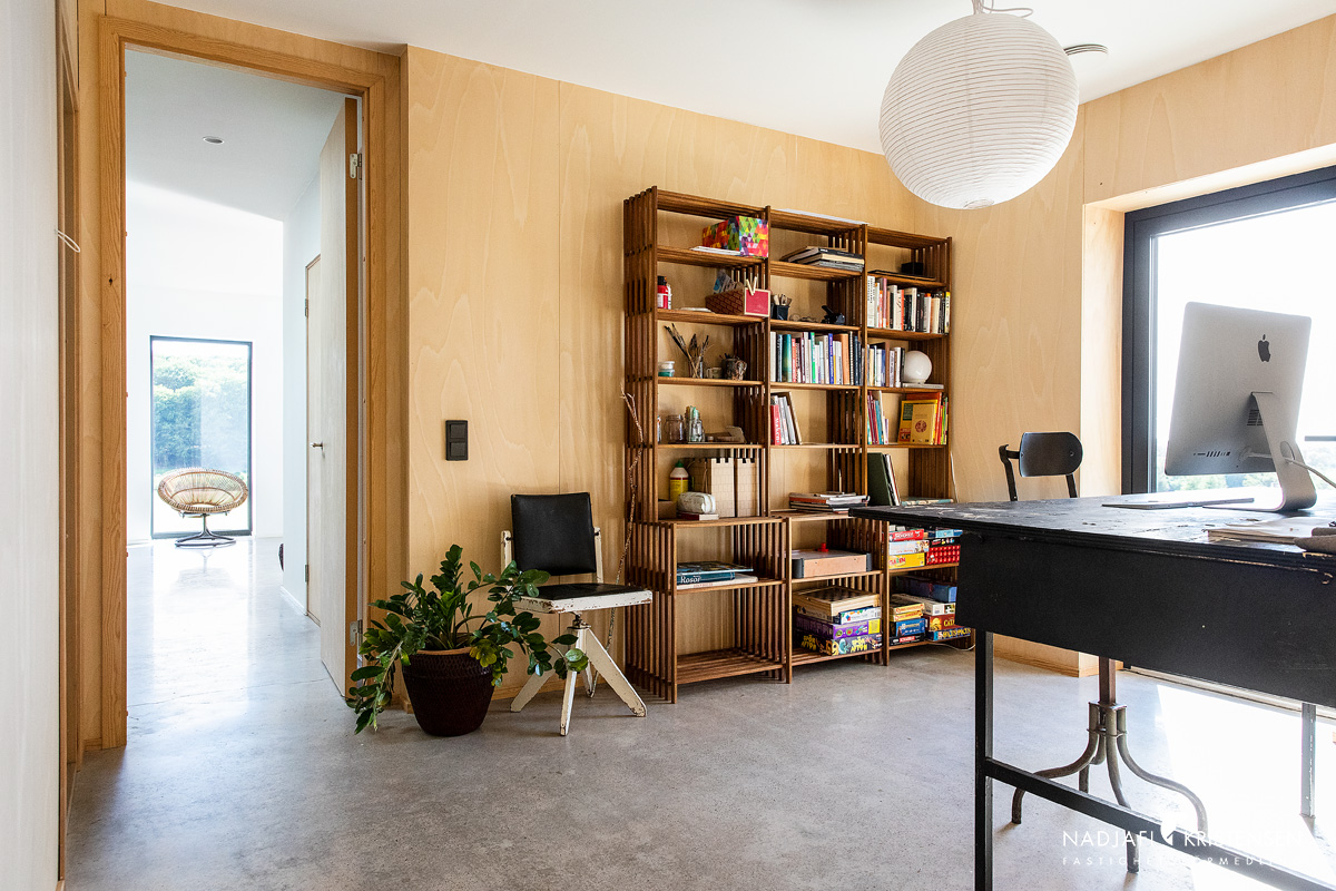 bureau avec bibliothèque bois