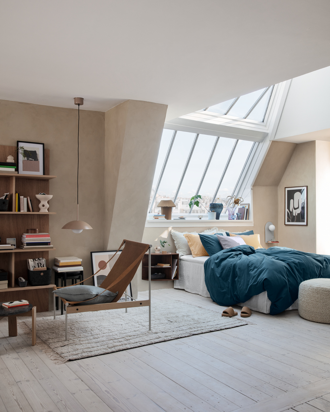 appartement style atelier d'artiste avec verrière
