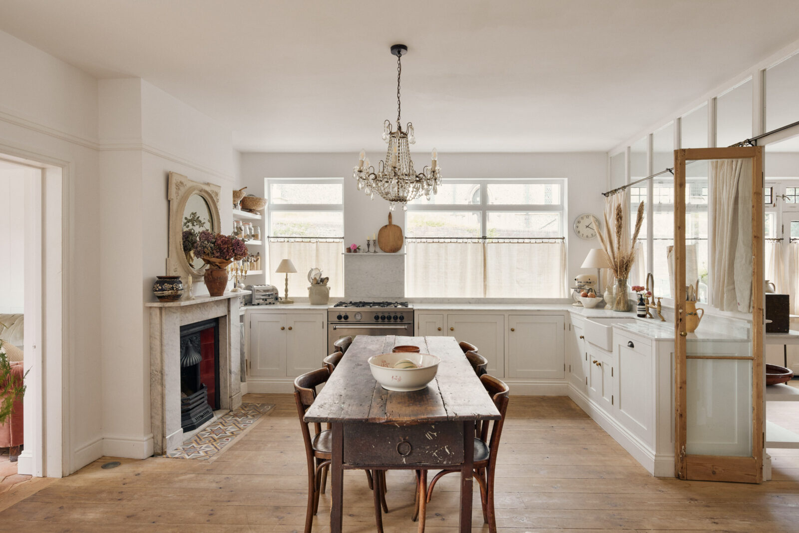 salle à manger décoration rustique chic