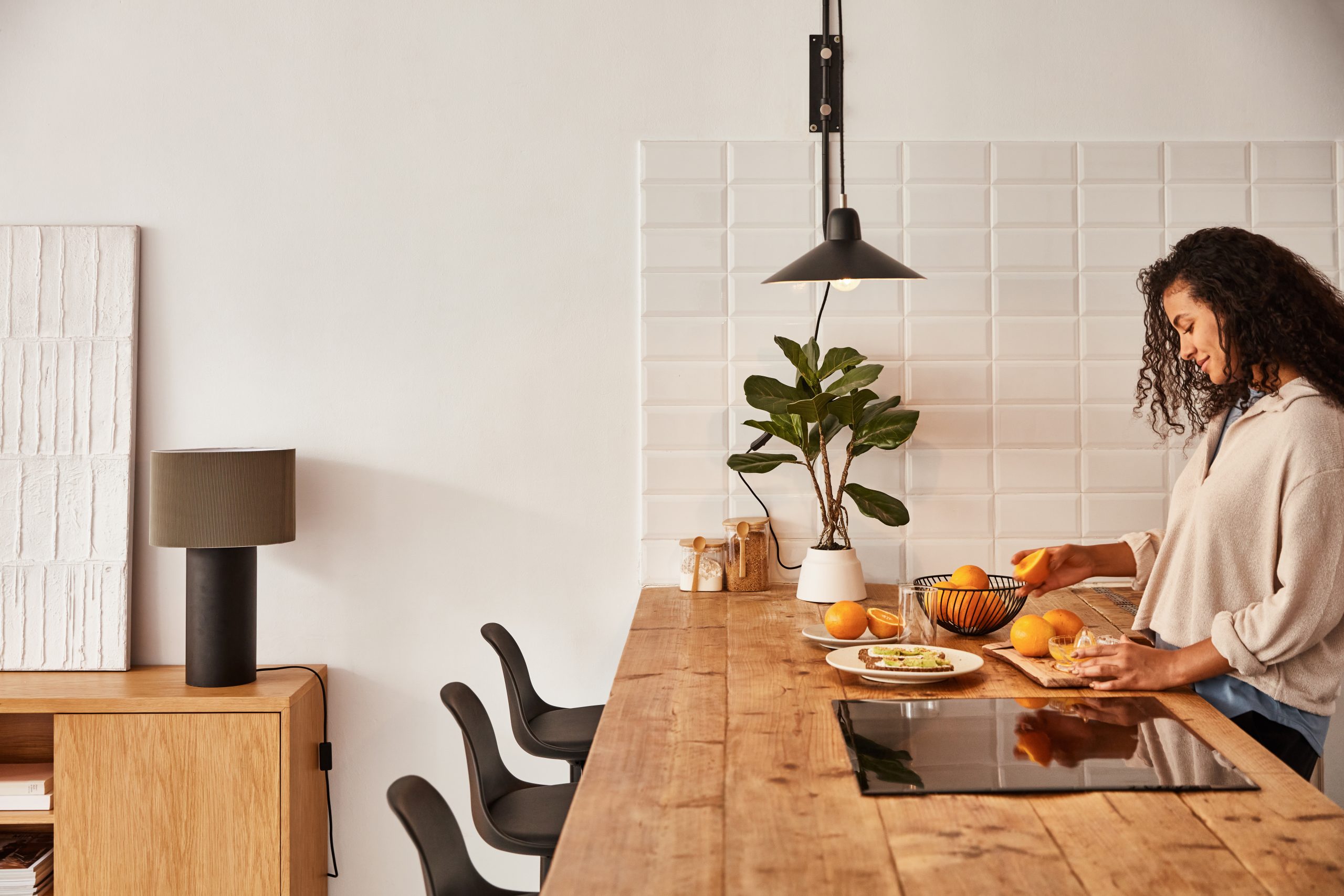 cuisine plan de travail bois massif