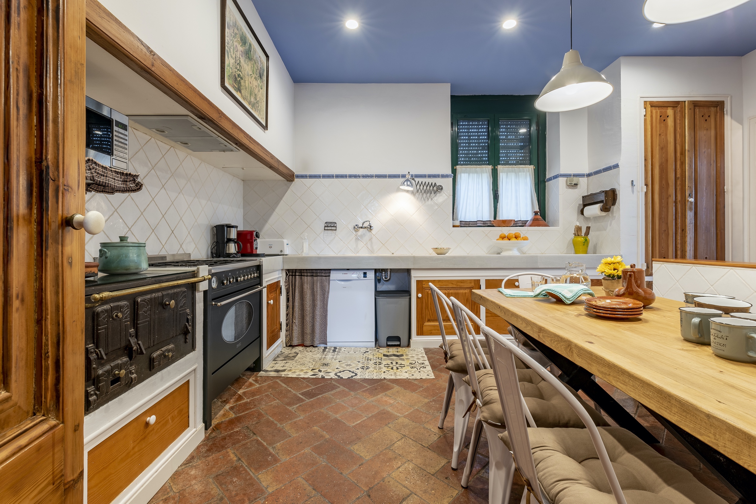 cuisine Mas Barbat maison décoration rustique Espagne cuisine Mas Barbat maison décoration rustique Espagne