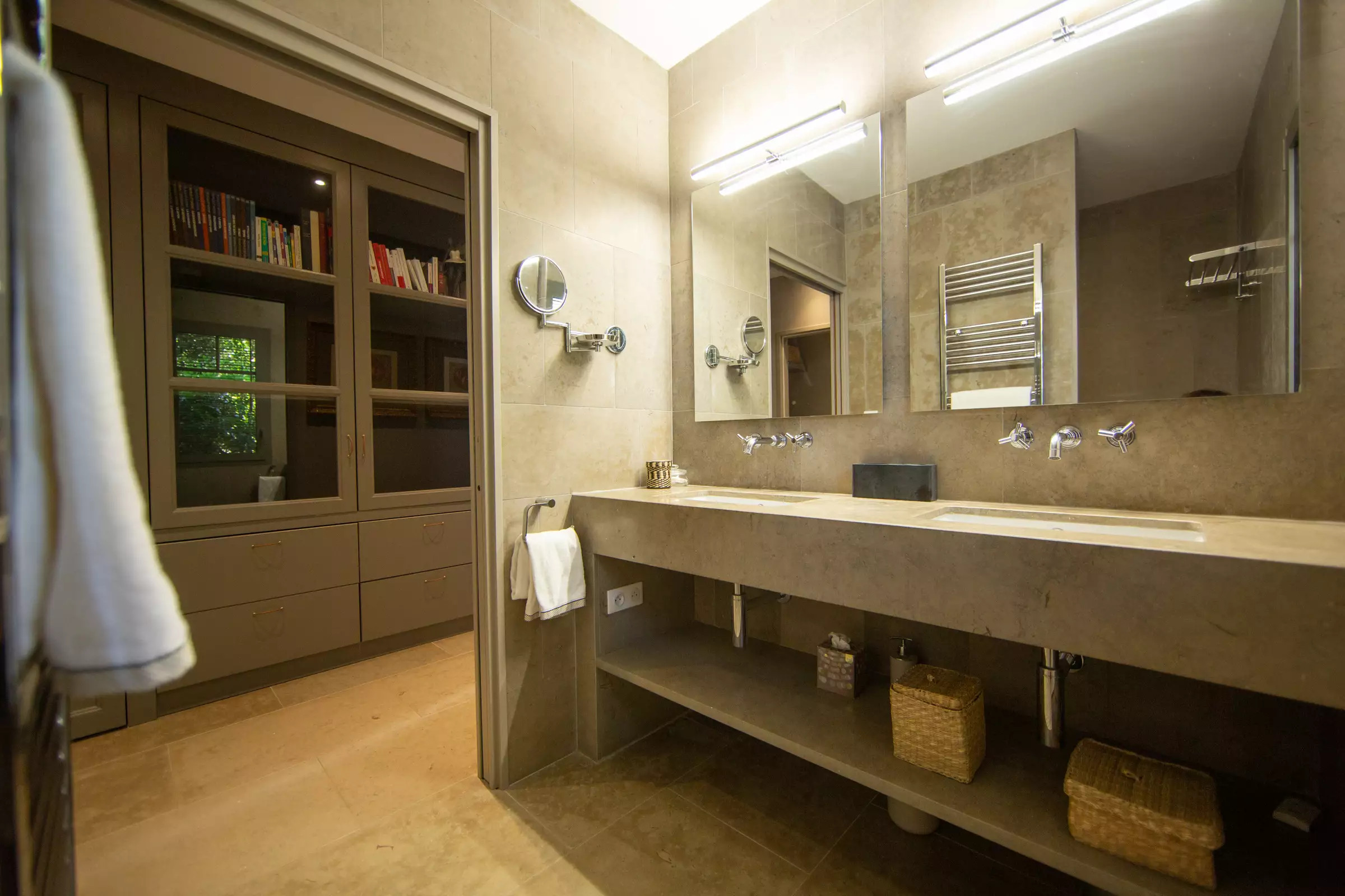 salle de bain béton