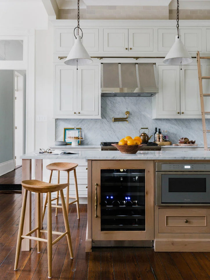 cuisine rustique chic blanc et bois