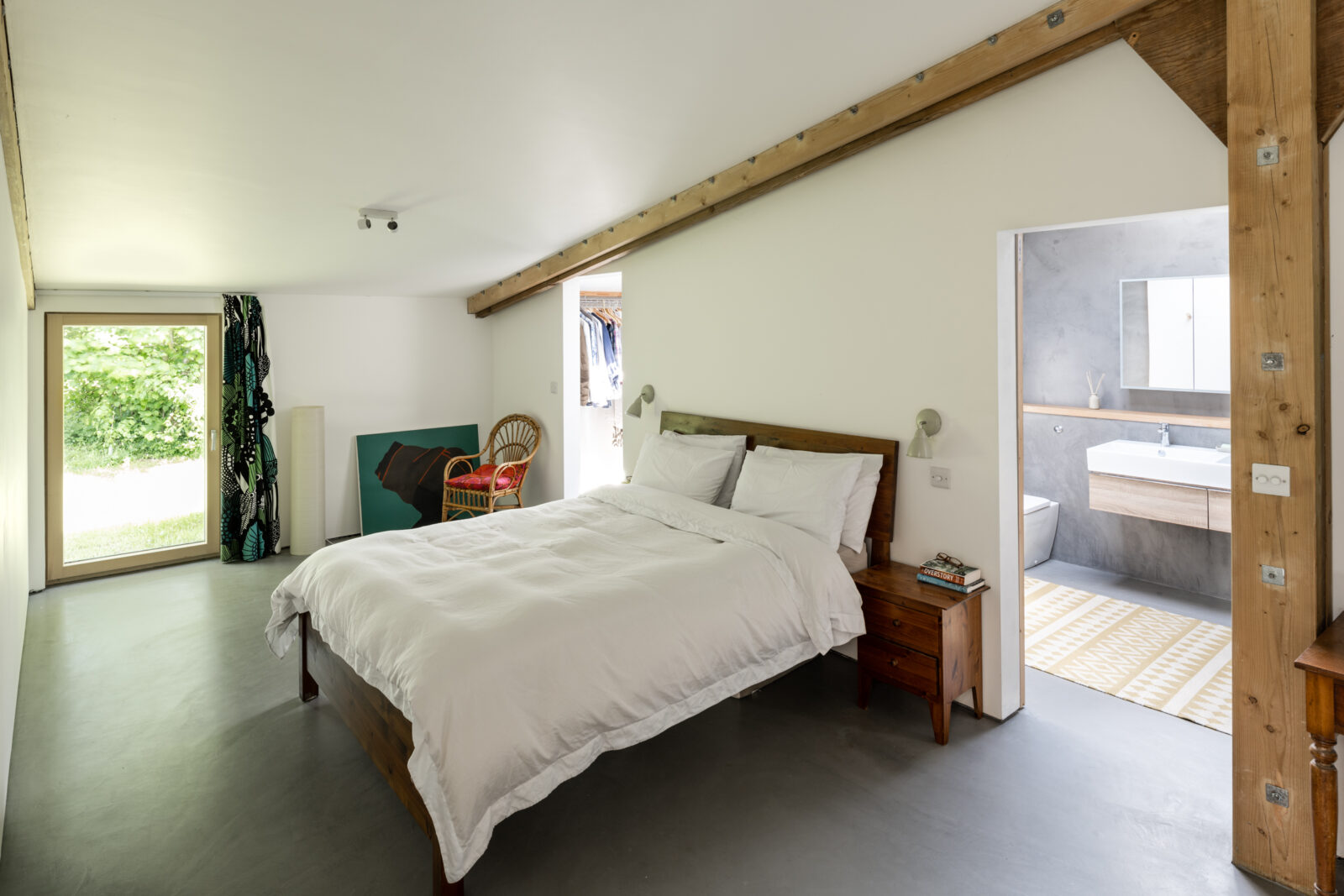 chambre grange design passive