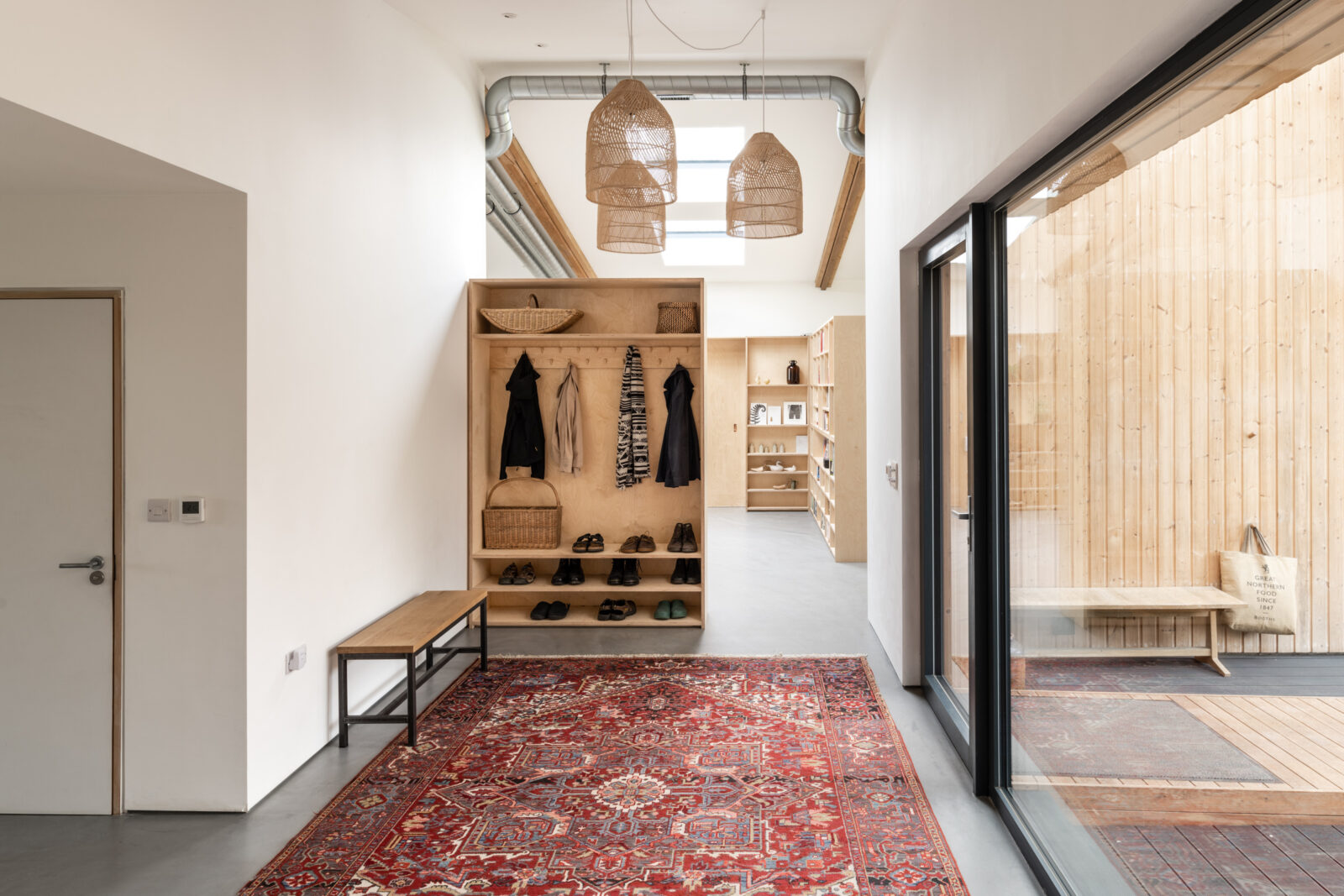 entrée grange design passive