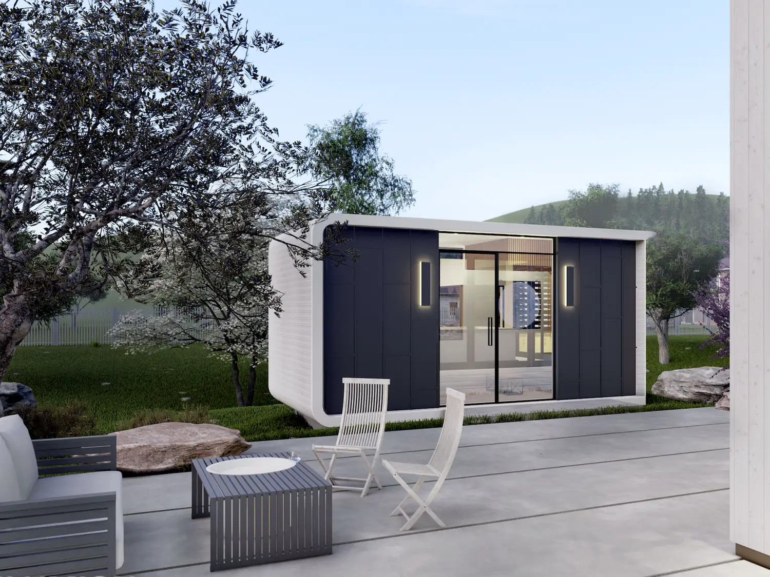 studio de jardin mini maison 3D