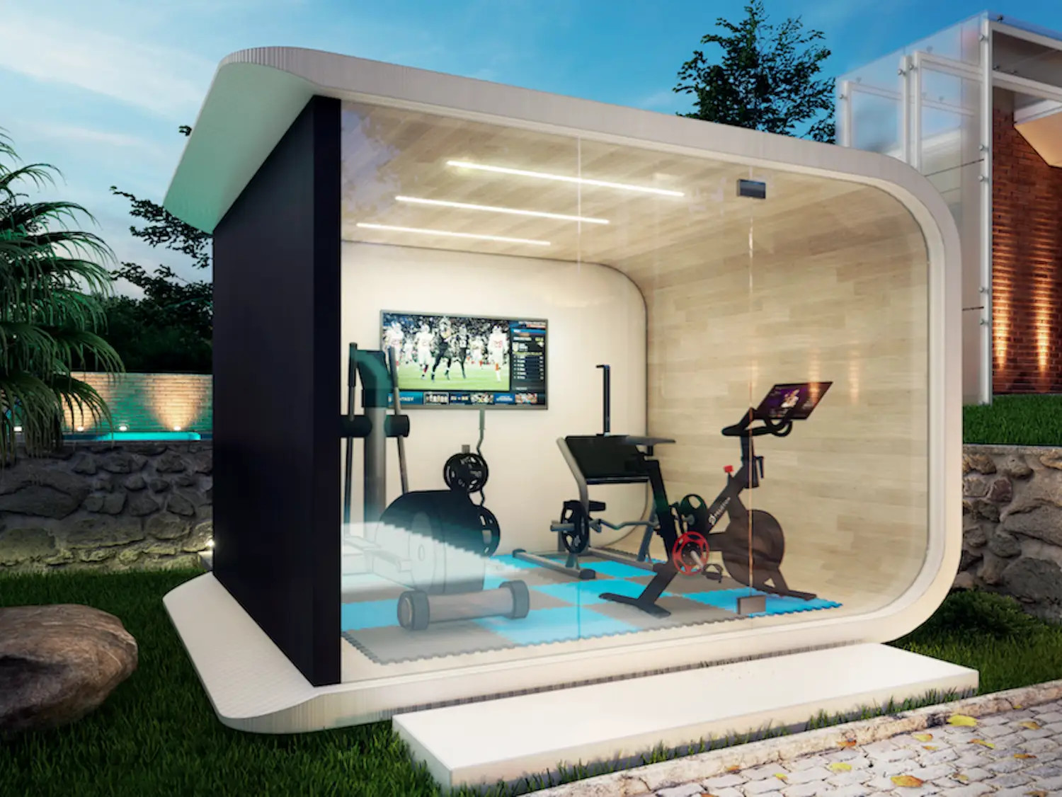 studio de jardin salle de sport