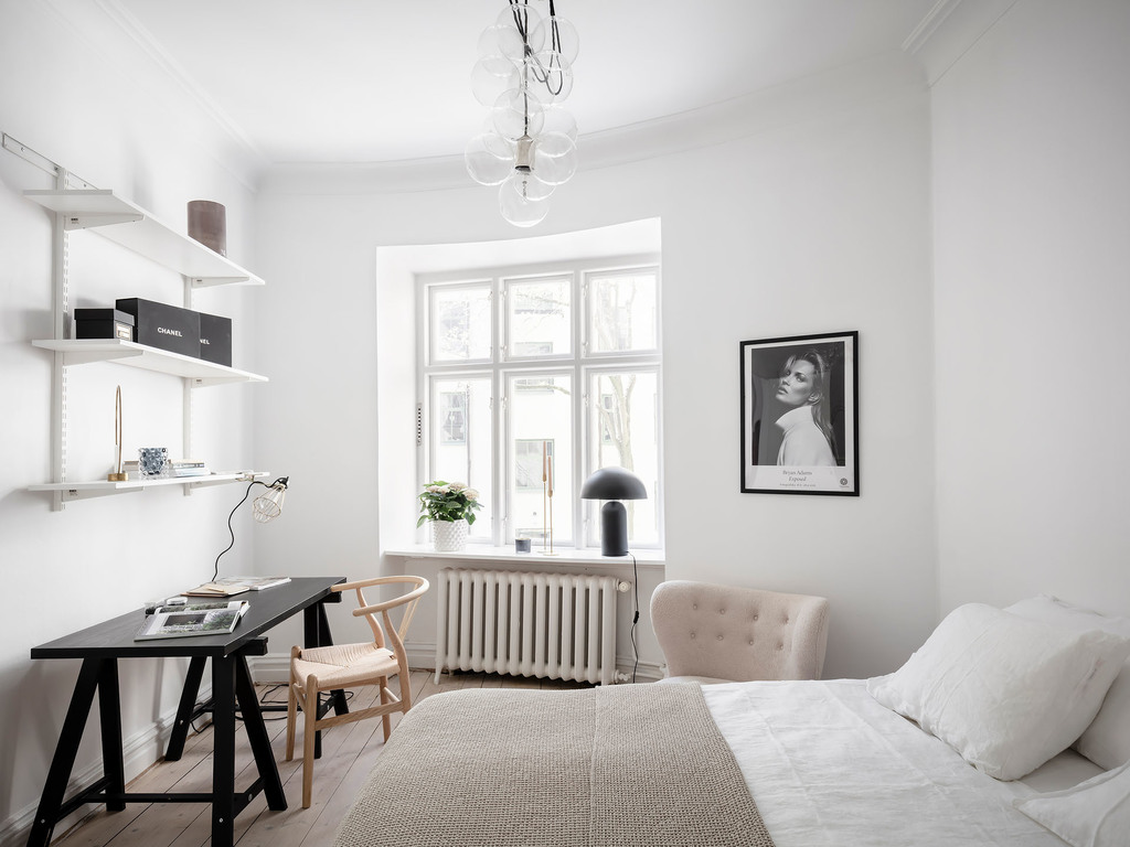 chambre avec espace bureau décoration scandinave chambre avec espace bureau décoration scandinave