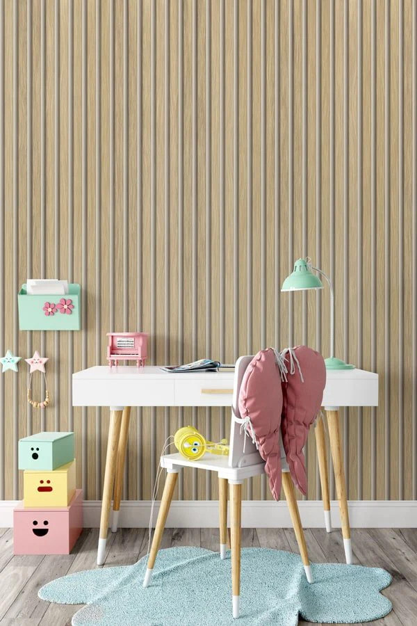 chambre d'enfant mur bois