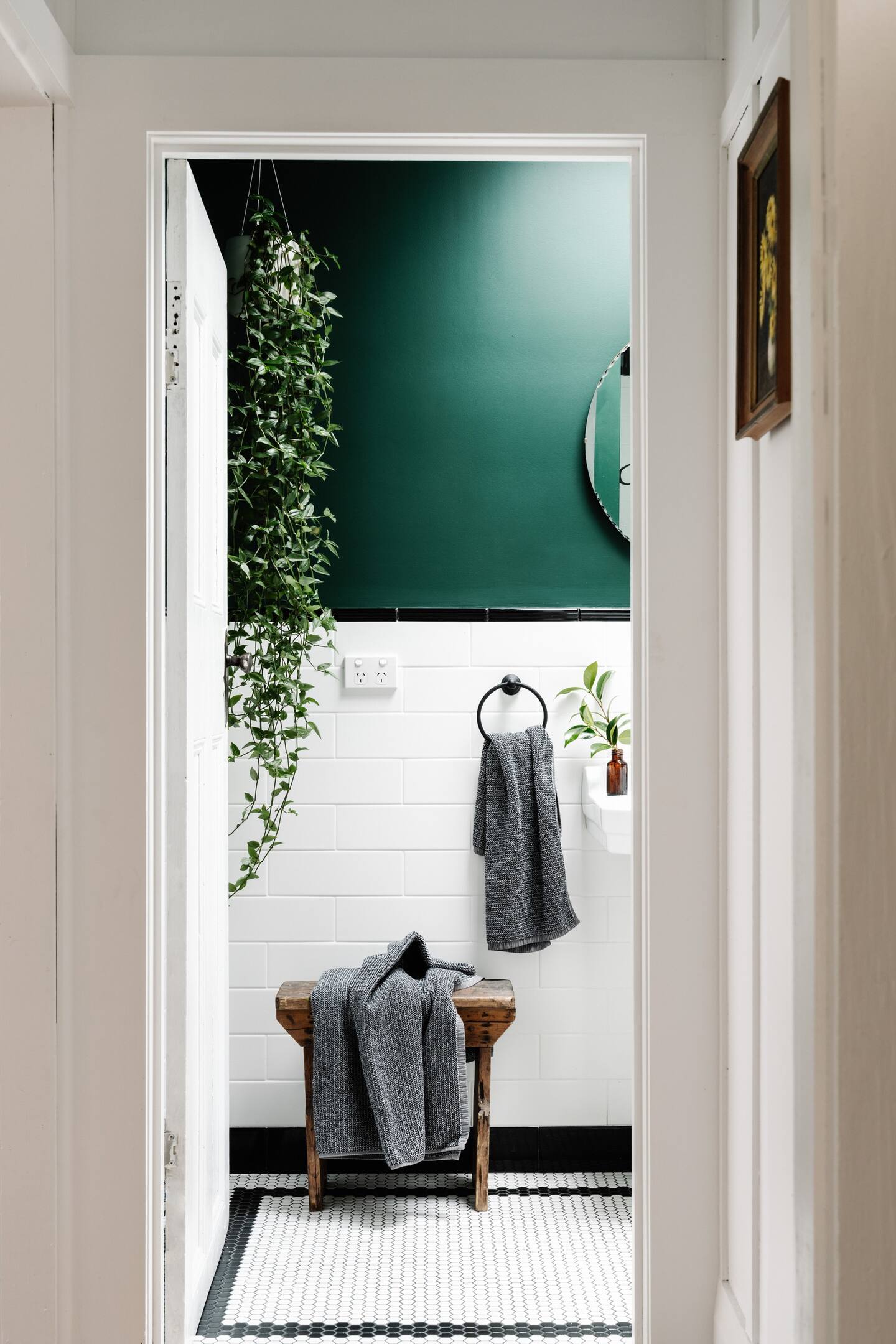 salle de bain mur vert salle de bain mur vert