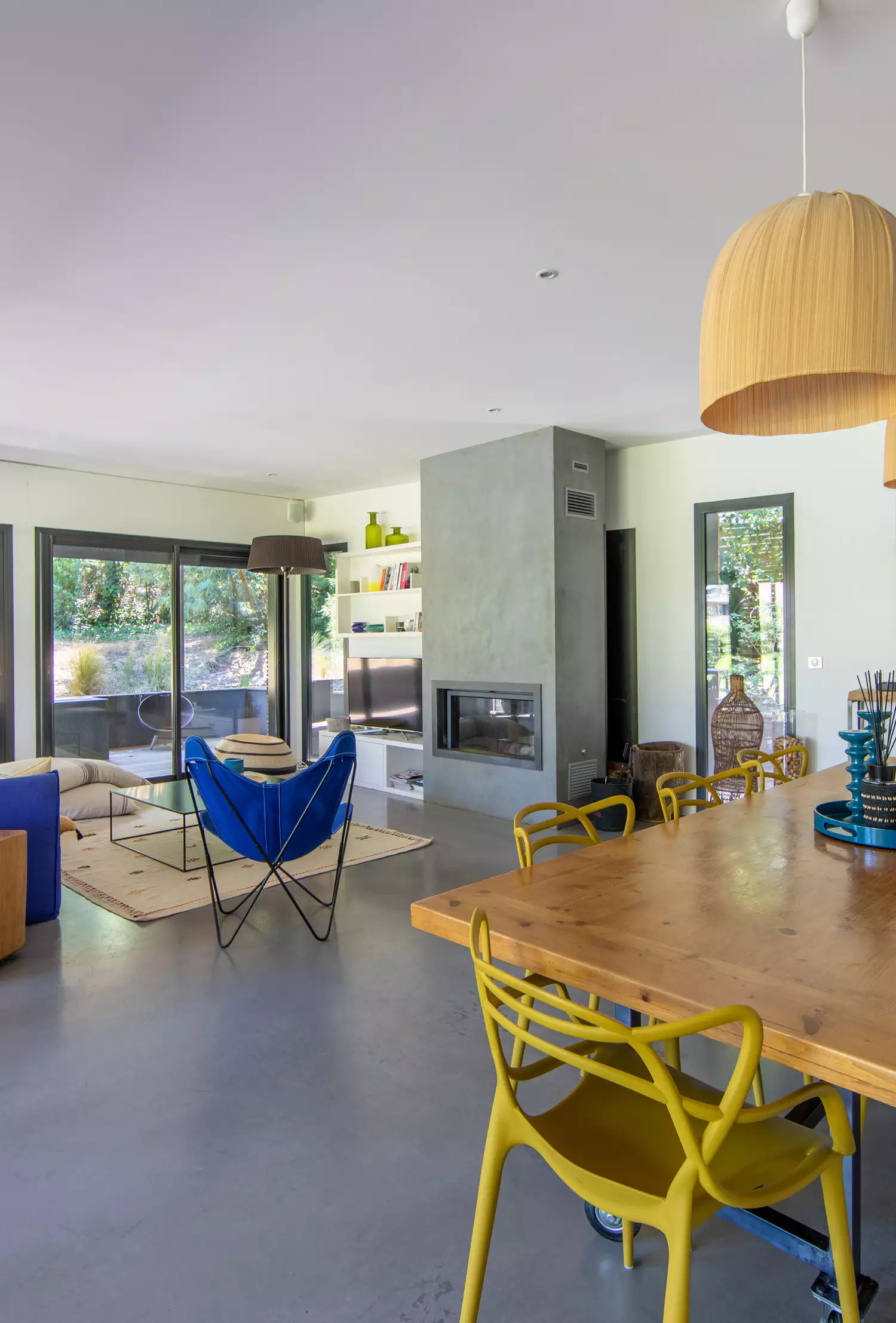 salon maison en bois le Cap Ferret