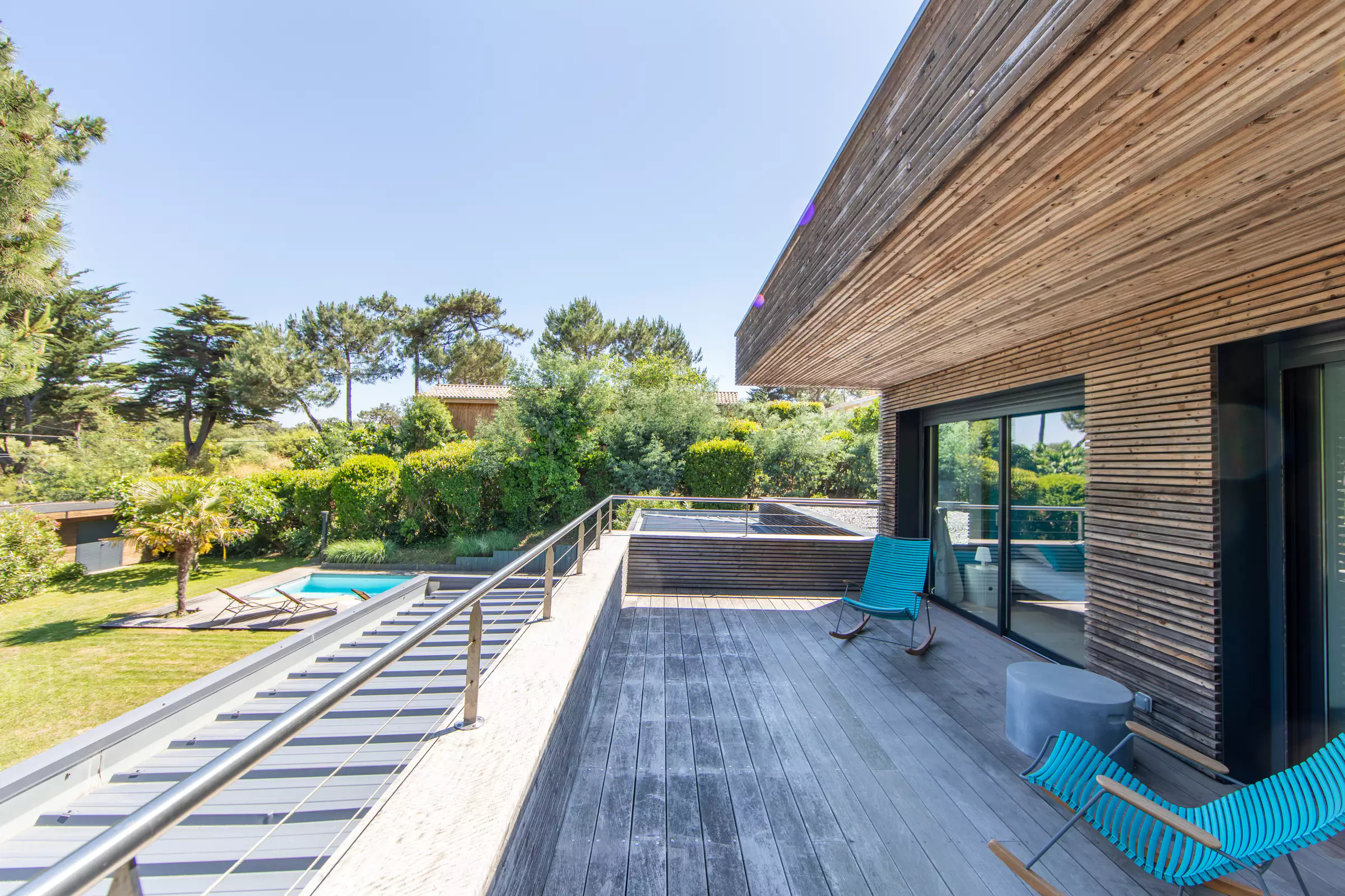 terrasse maison en bois le Cap Ferret
