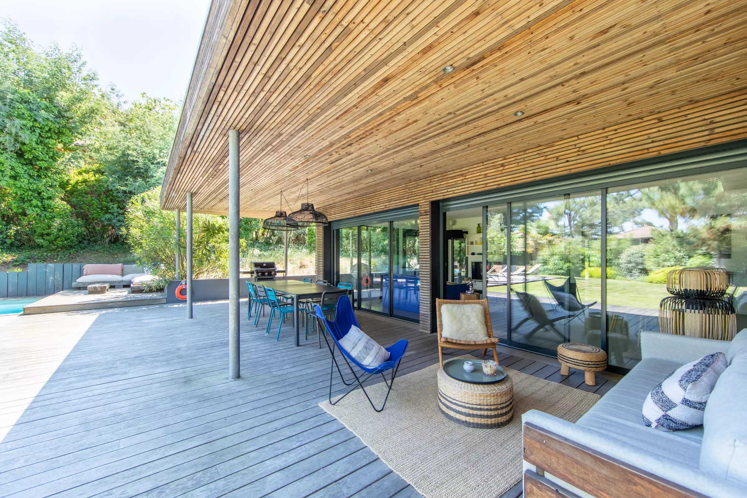 terrasse maison en bois le Cap Ferret