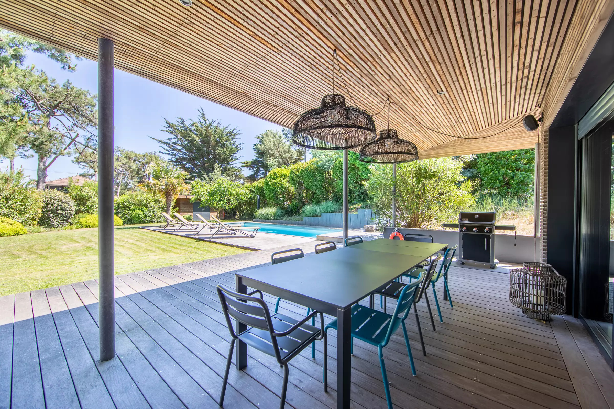 terrasse maison en bois le Cap Ferret