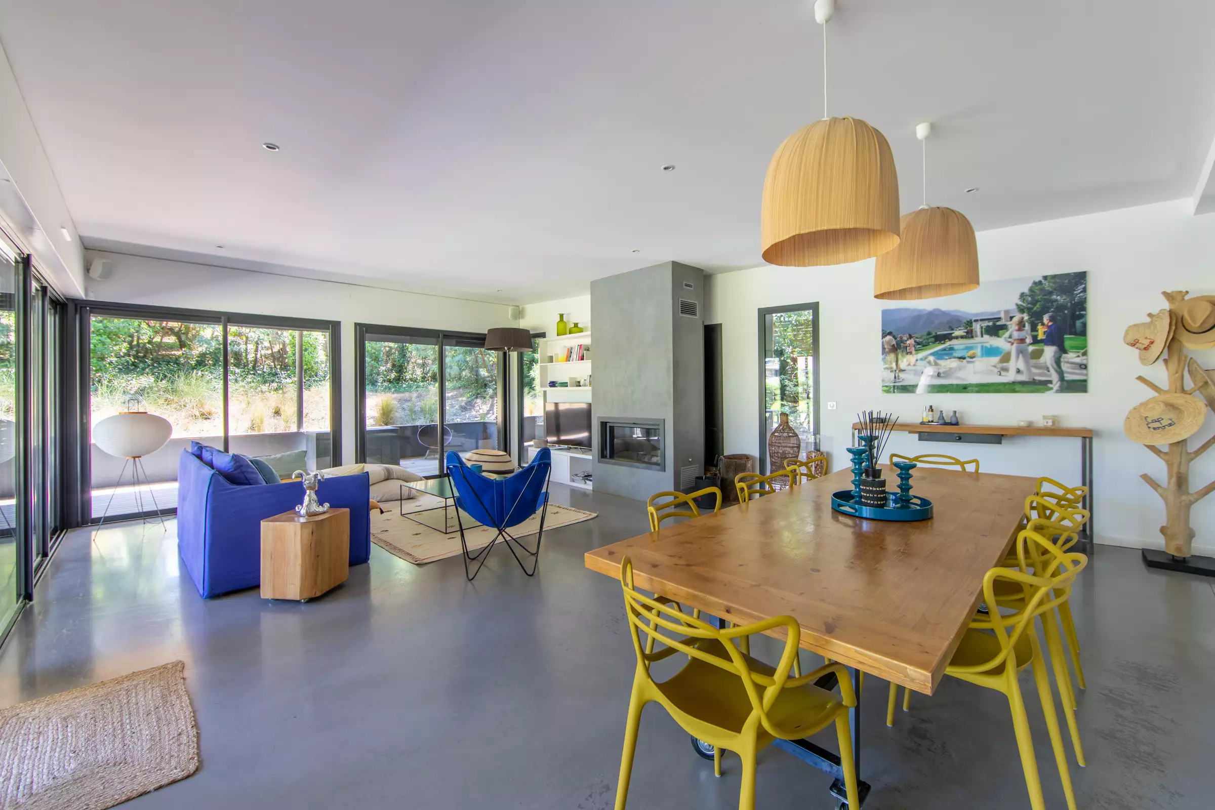 salon maison en bois le Cap Ferret