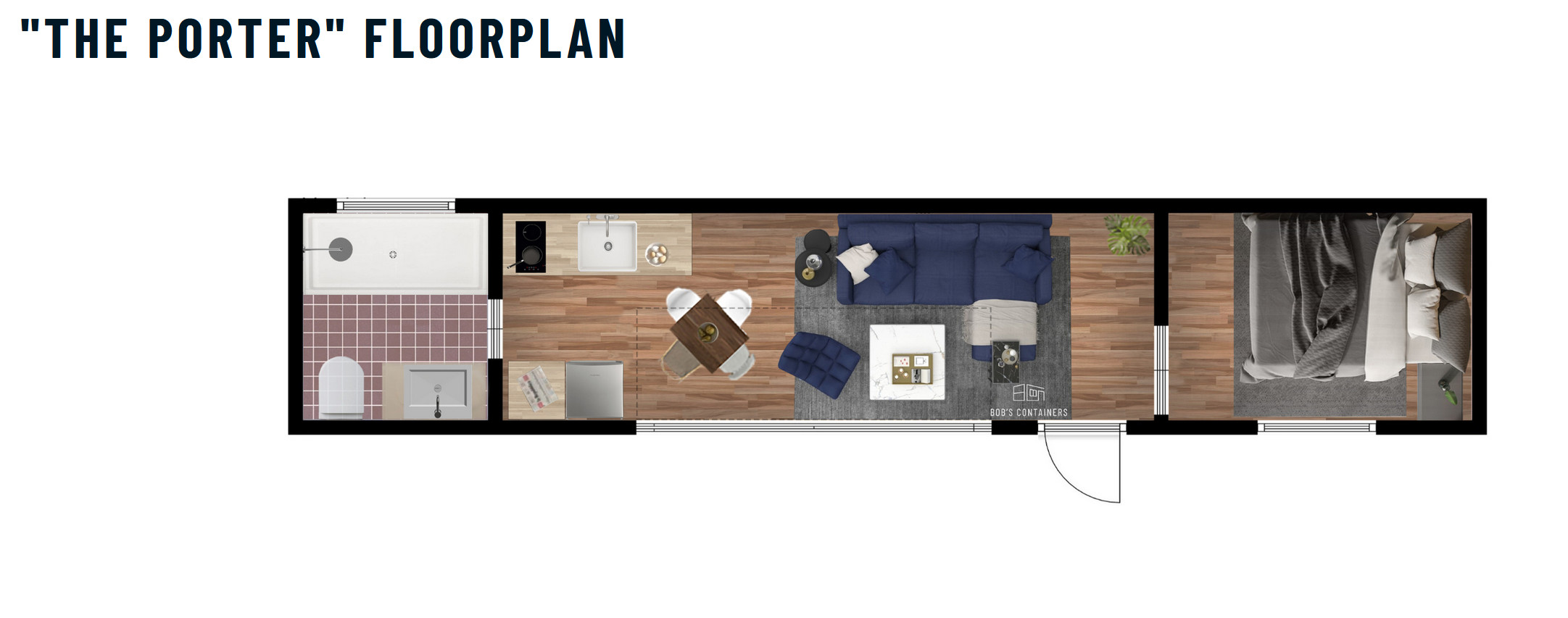 plan maison container 30m2 
