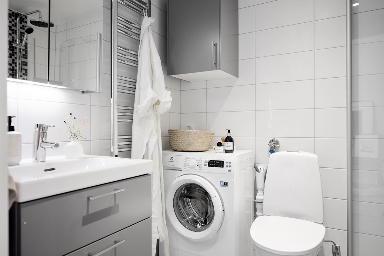 salle de bain grise design