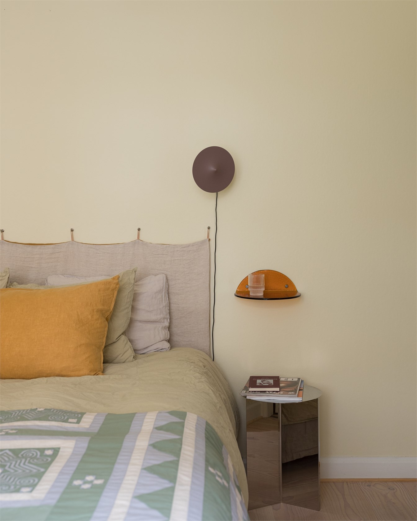 chambre décoration scandinave aux couleurs méditerranéennes