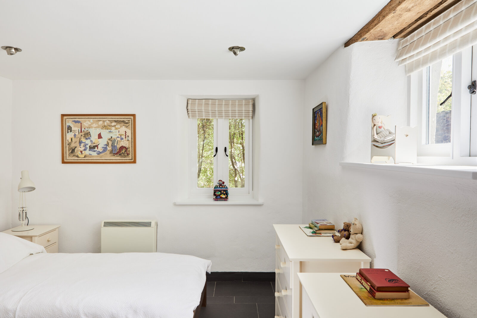 chambre rustique blanche