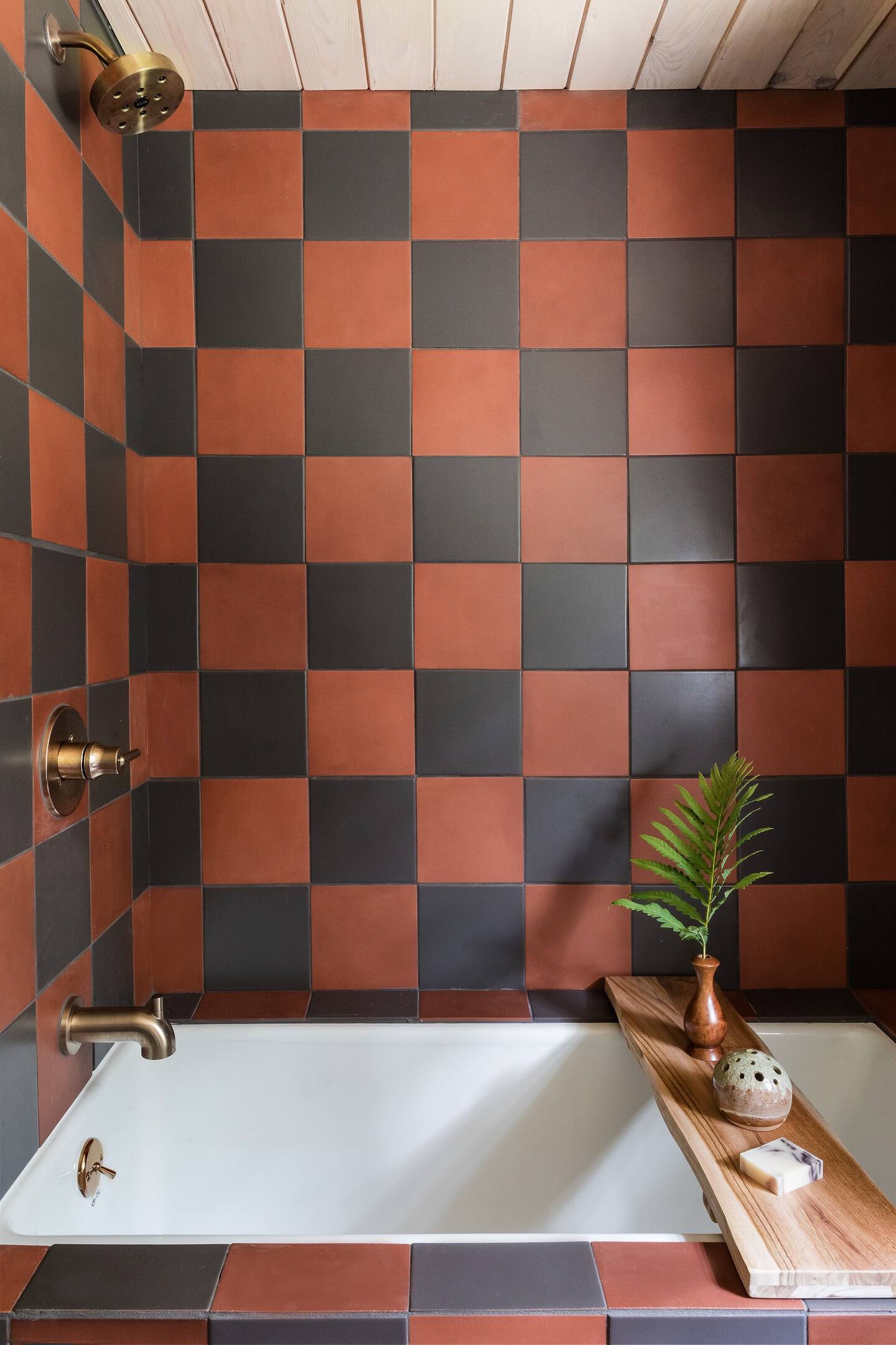 salle de bain carrelage à damier salle de bain carrelage à damier