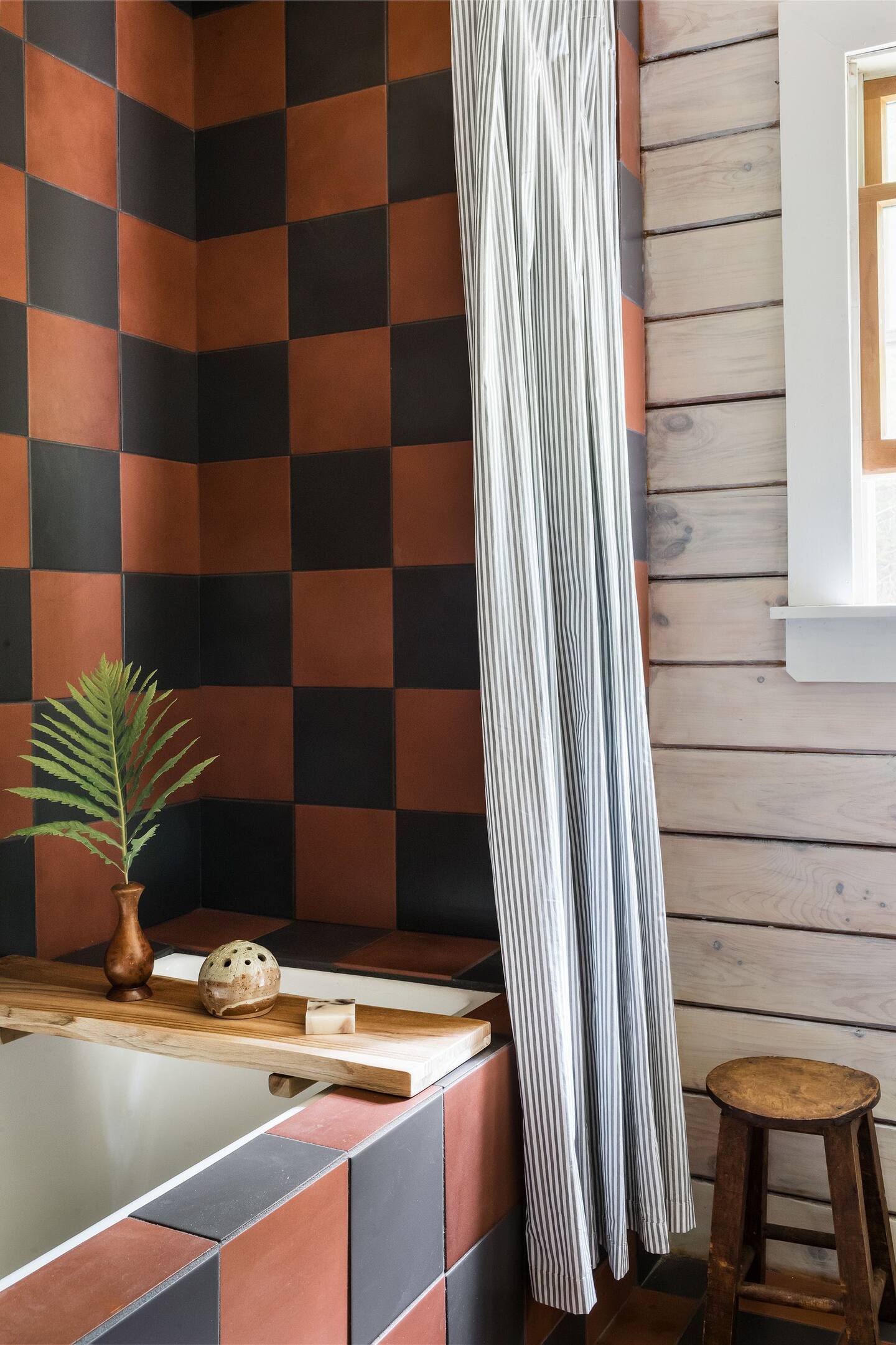 salle de bain carrelage à damier salle de bain carrelage à damier