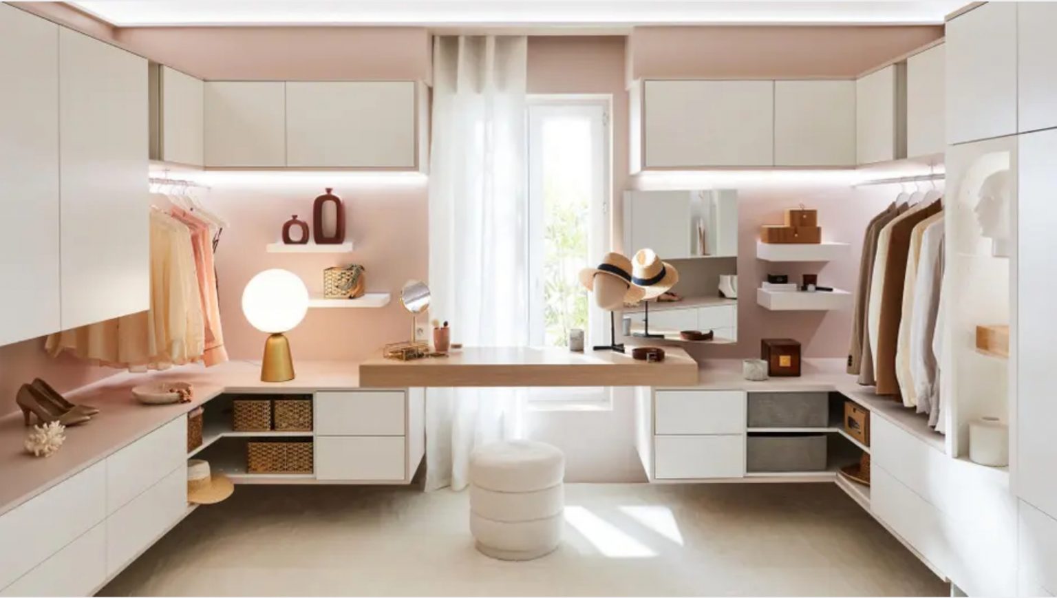 aménagement dressing pour deux 