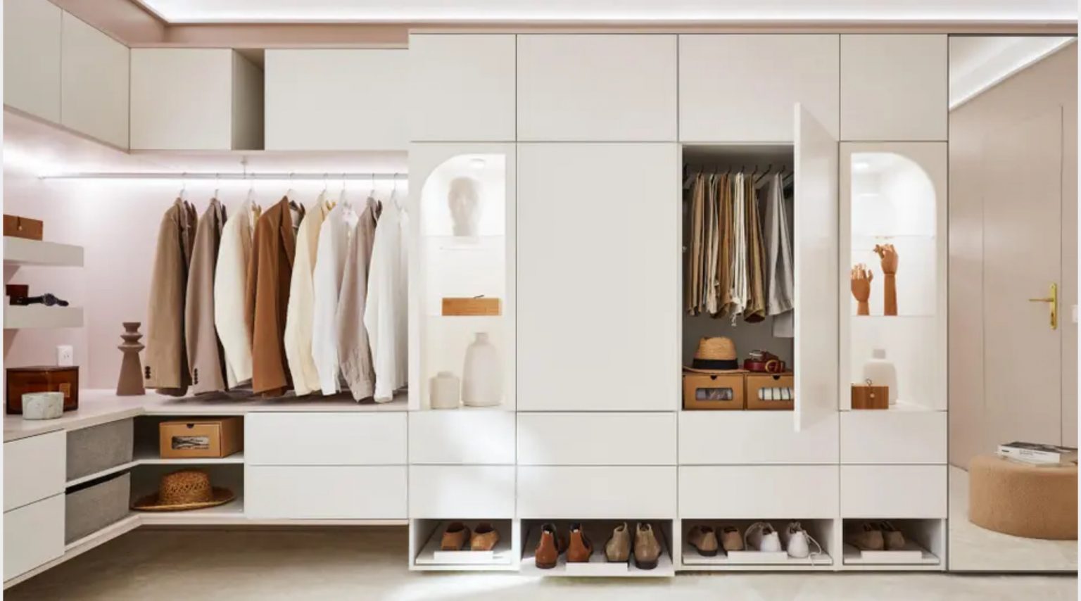 aménagement dressing pour deux 