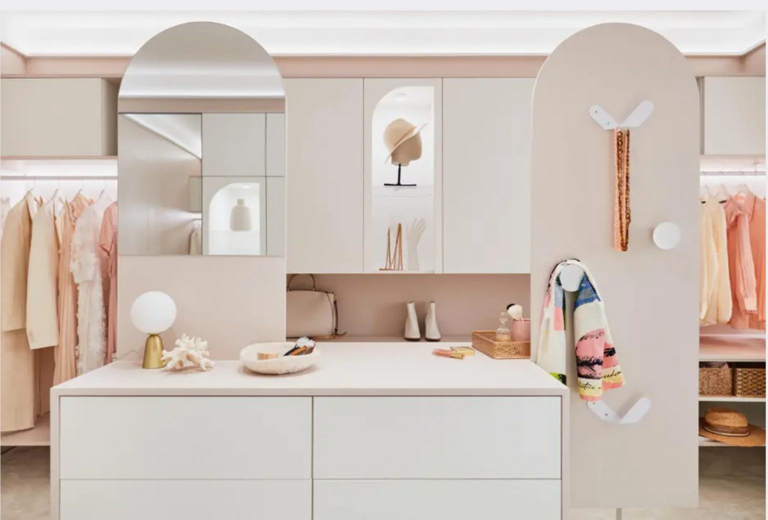 aménagement dressing pour deux 