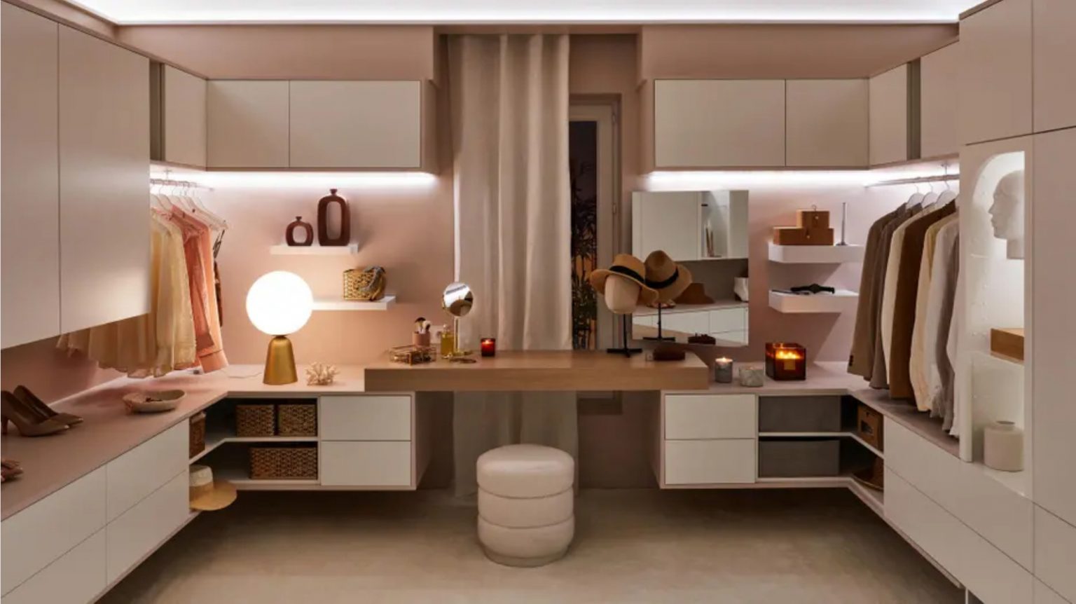 aménagement dressing pour deux 