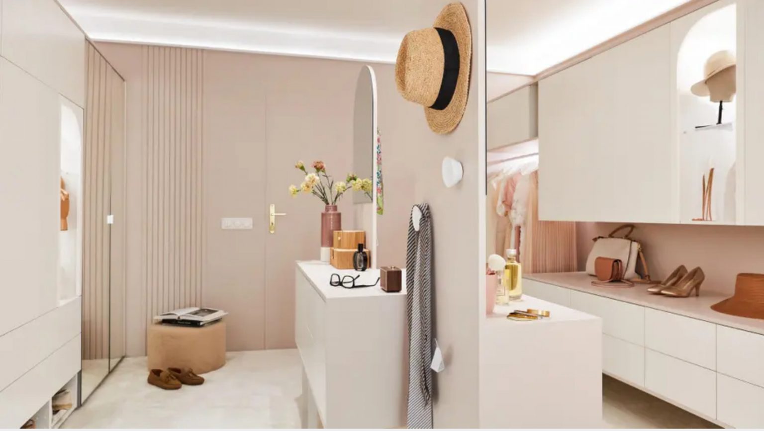 aménagement dressing pour deux 