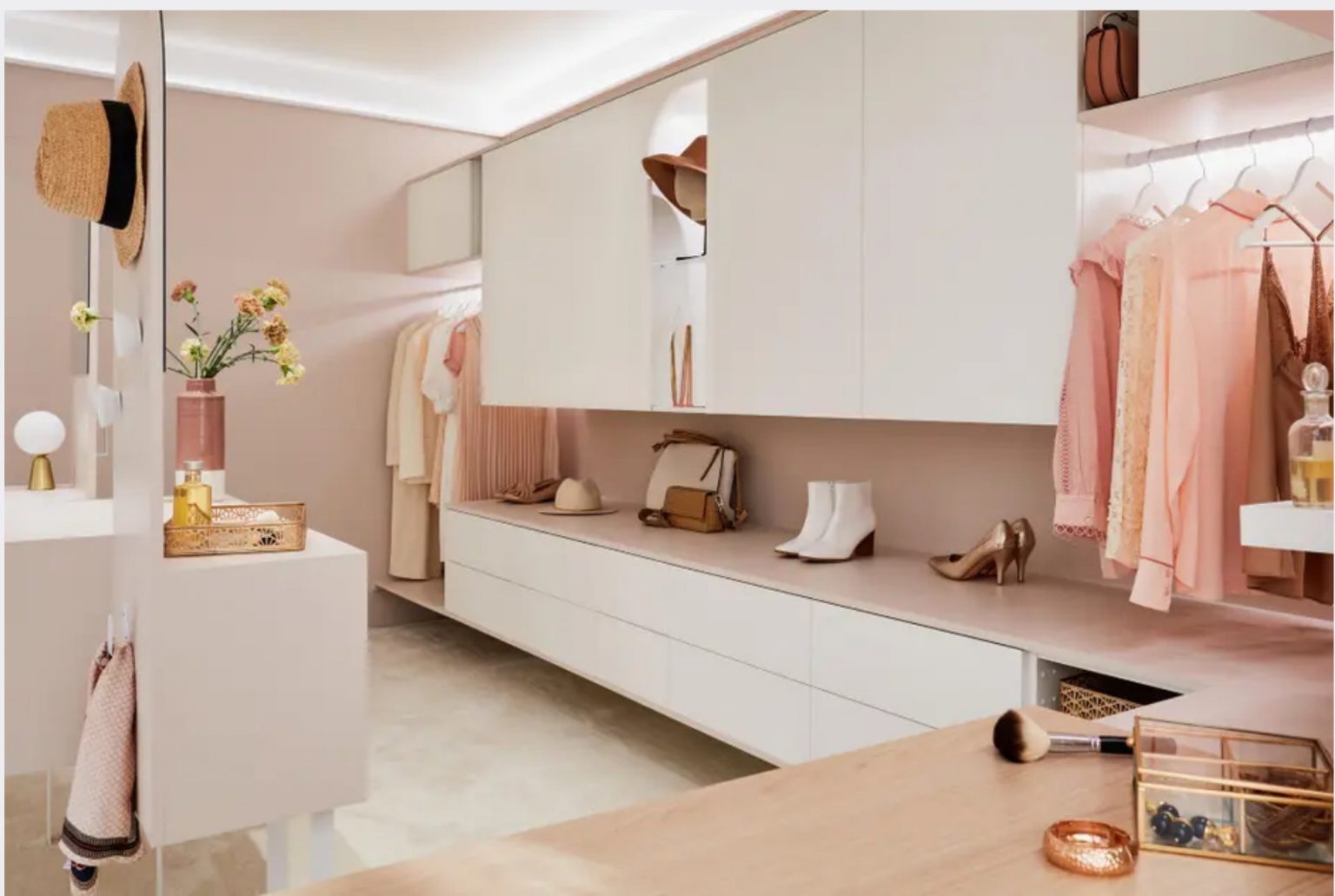 aménagement dressing pour deux 