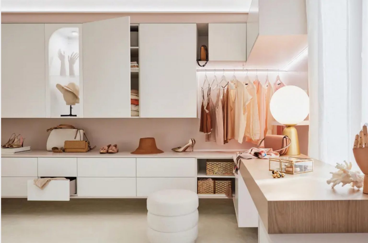 aménagement dressing pour deux 