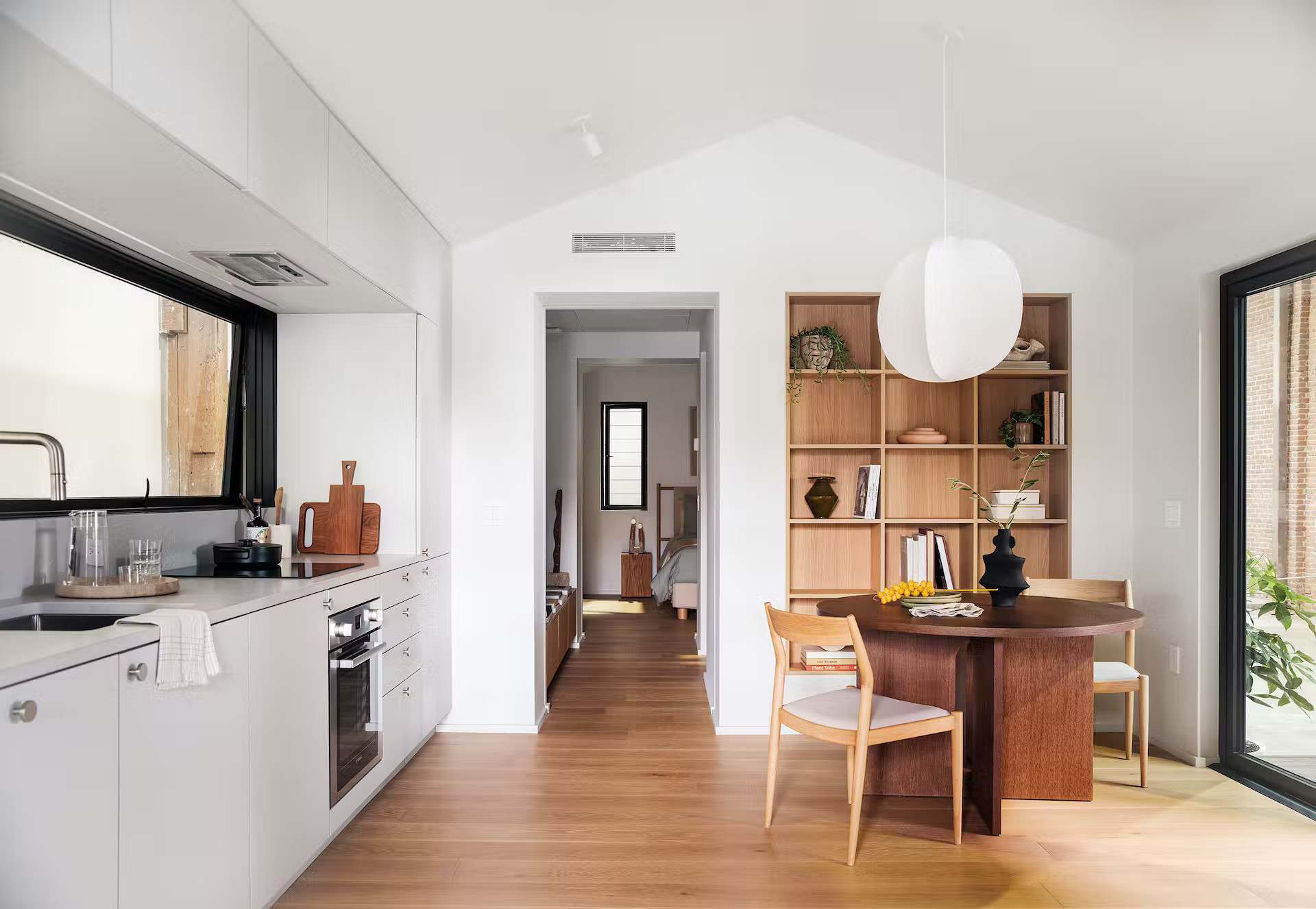 cuisine et salle à manger maison préfabriquée 50m2 Dwell