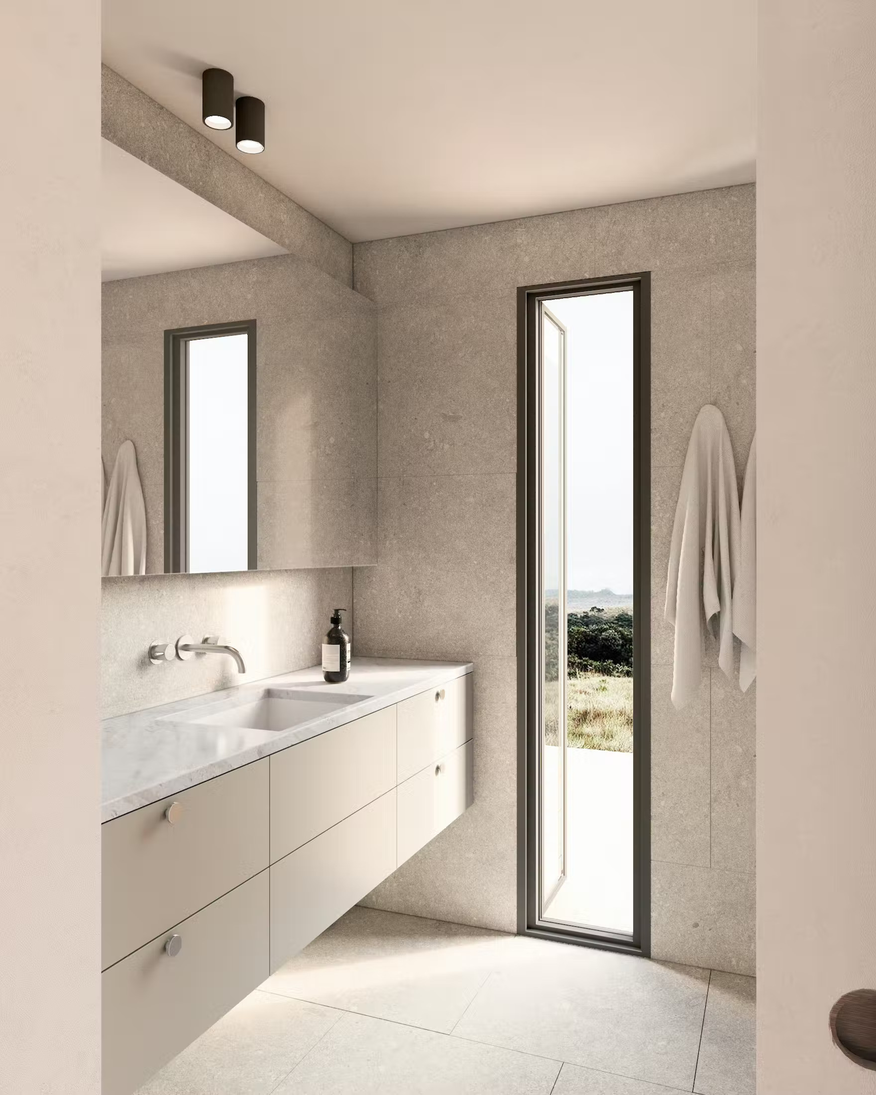 salle de bain design maison préfabriquée 50m2 Dwell